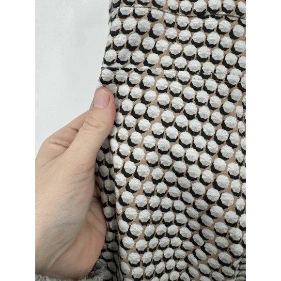 Akris Punto Geometric Straight Trouser Pant Women 6 Ivory Modern Mature Designer - Picture 5 of 8